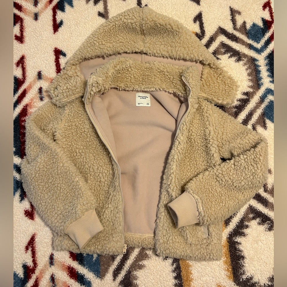 Women’s Abercrombie and Fitch, Sherpa, fleece jacket